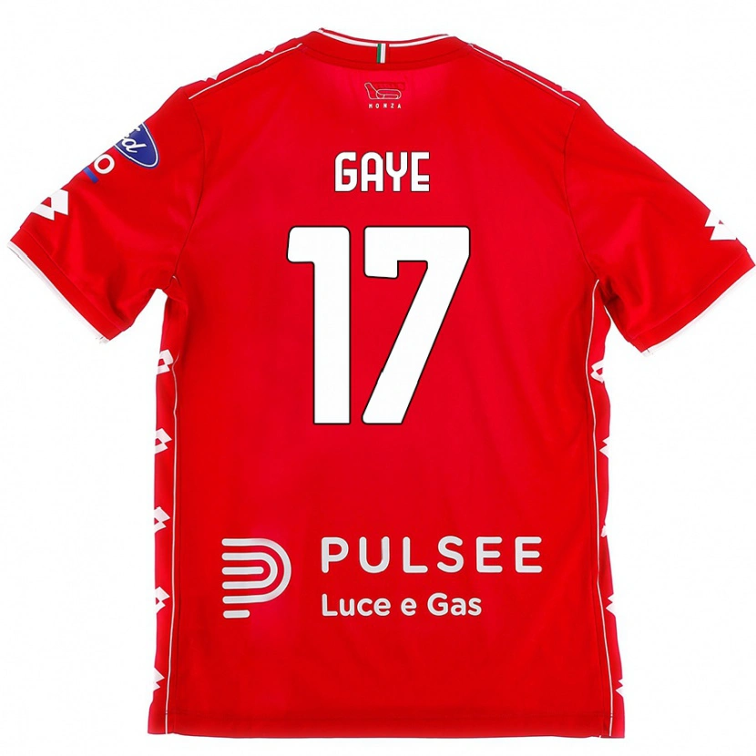 Danxen Herren Mamadou Gaye #17 Rot Weiß Heimtrikot Trikot 2024/25 T-Shirt