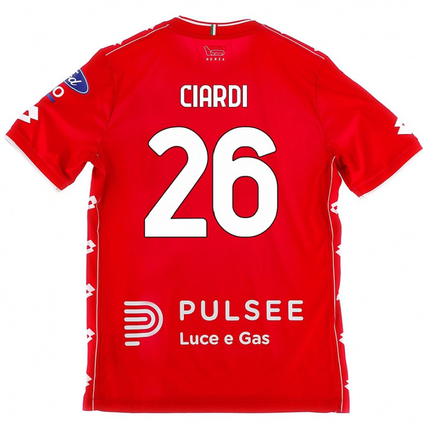 Danxen Herren Tommaso Ciardi #26 Rot Weiß Heimtrikot Trikot 2024/25 T-Shirt