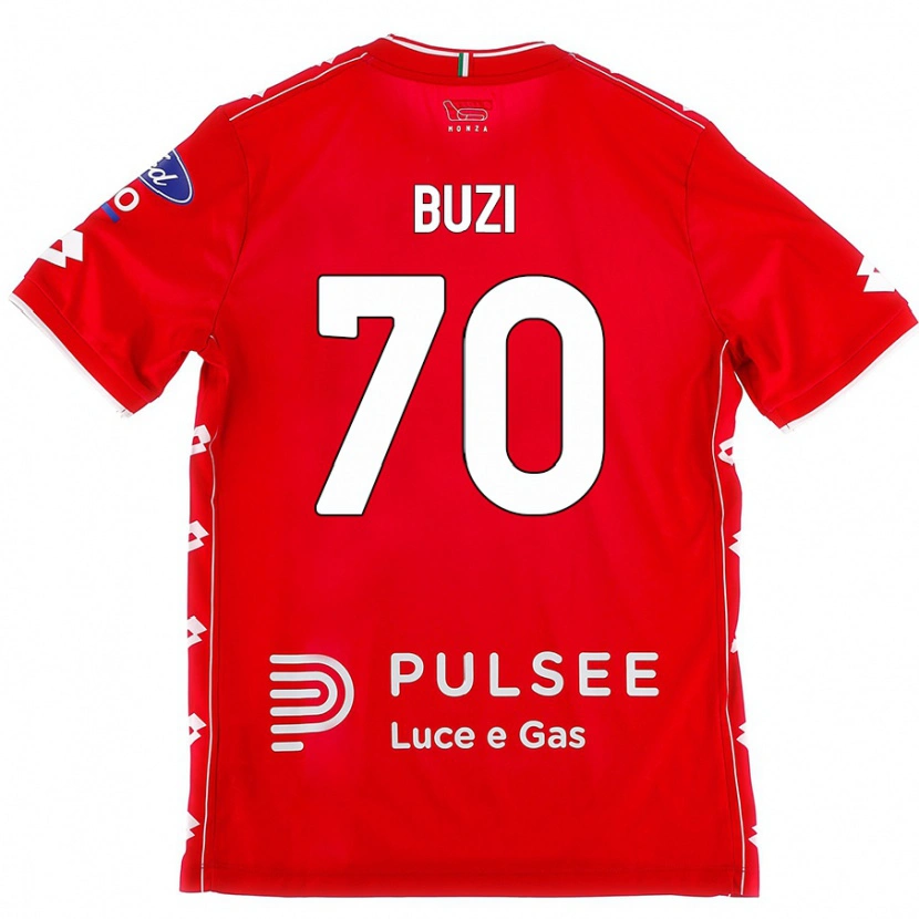 Danxen Herren Luis Buzi #70 Rot Weiß Heimtrikot Trikot 2024/25 T-Shirt