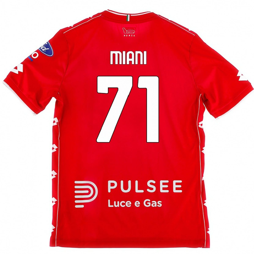 Danxen Herren Arthur Miani #71 Rot Weiß Heimtrikot Trikot 2024/25 T-Shirt