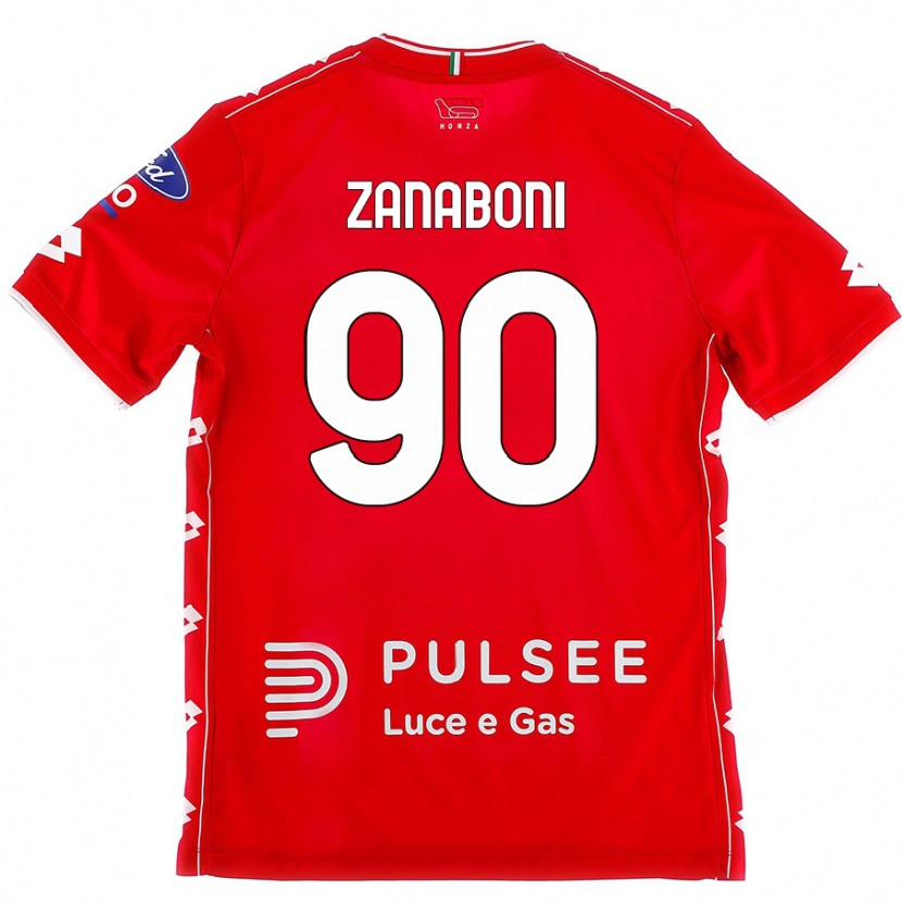 Danxen Herren Emanuele Zanaboni #90 Rot Weiß Heimtrikot Trikot 2024/25 T-Shirt