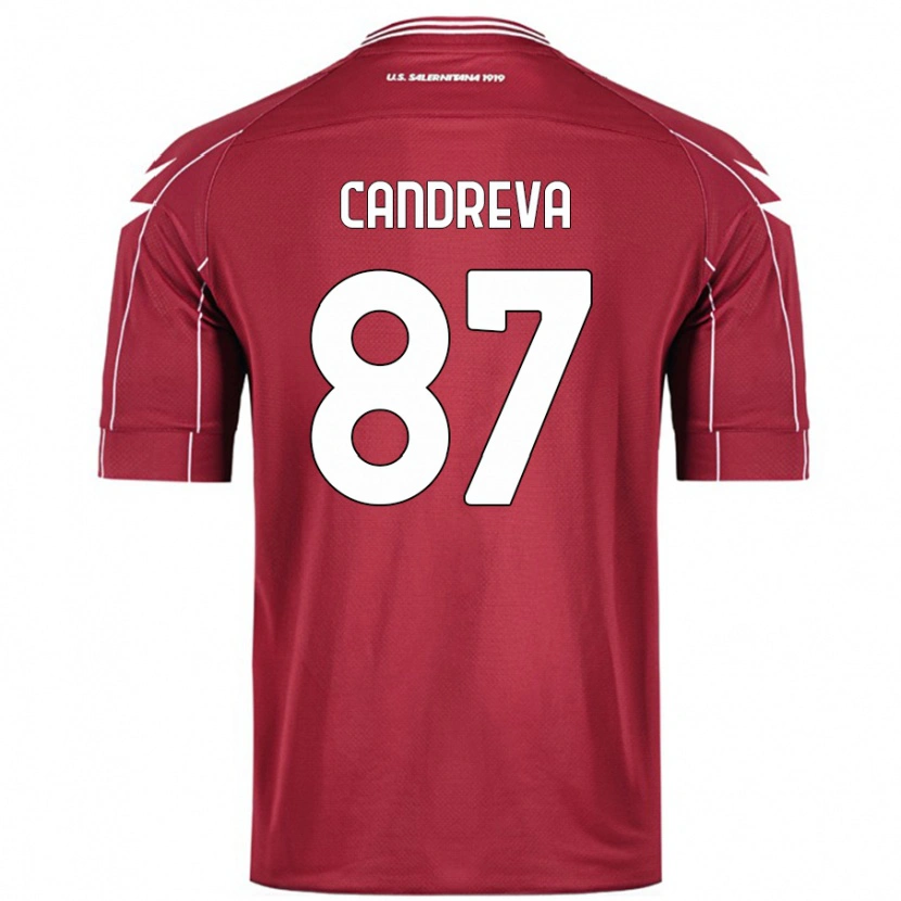 Danxen Herren Antonio Candreva #87 Burgundrot Heimtrikot Trikot 2024/25 T-Shirt