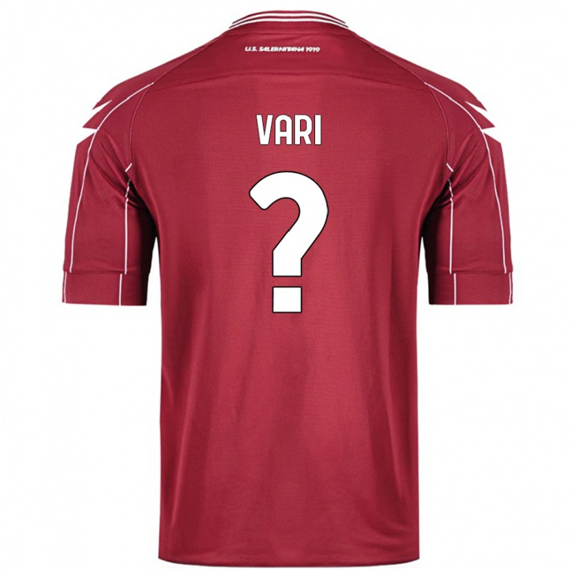 Danxen Herren Filippo Vari #0 Burgundrot Heimtrikot Trikot 2024/25 T-Shirt