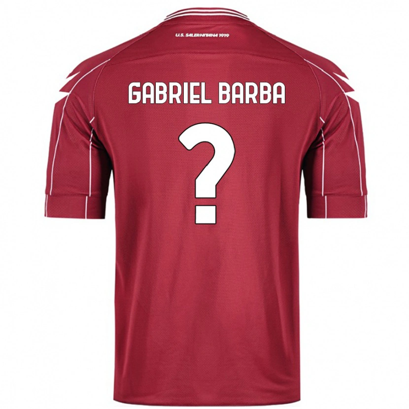Danxen Herren Luigi Gabriel Barba #0 Burgundrot Heimtrikot Trikot 2024/25 T-Shirt
