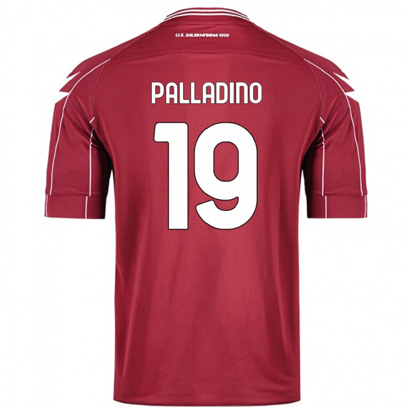Danxen Herren Alfonso Palladino #19 Burgundrot Heimtrikot Trikot 2024/25 T-Shirt