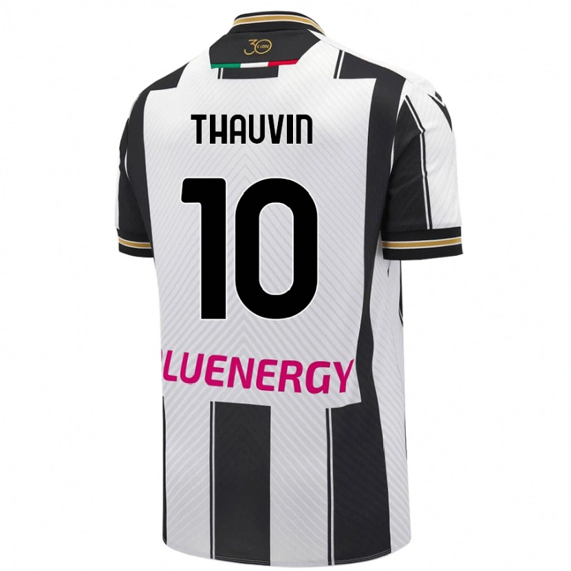 Danxen Herren Florian Thauvin #10 Weiß Schwarz Heimtrikot Trikot 2024/25 T-Shirt