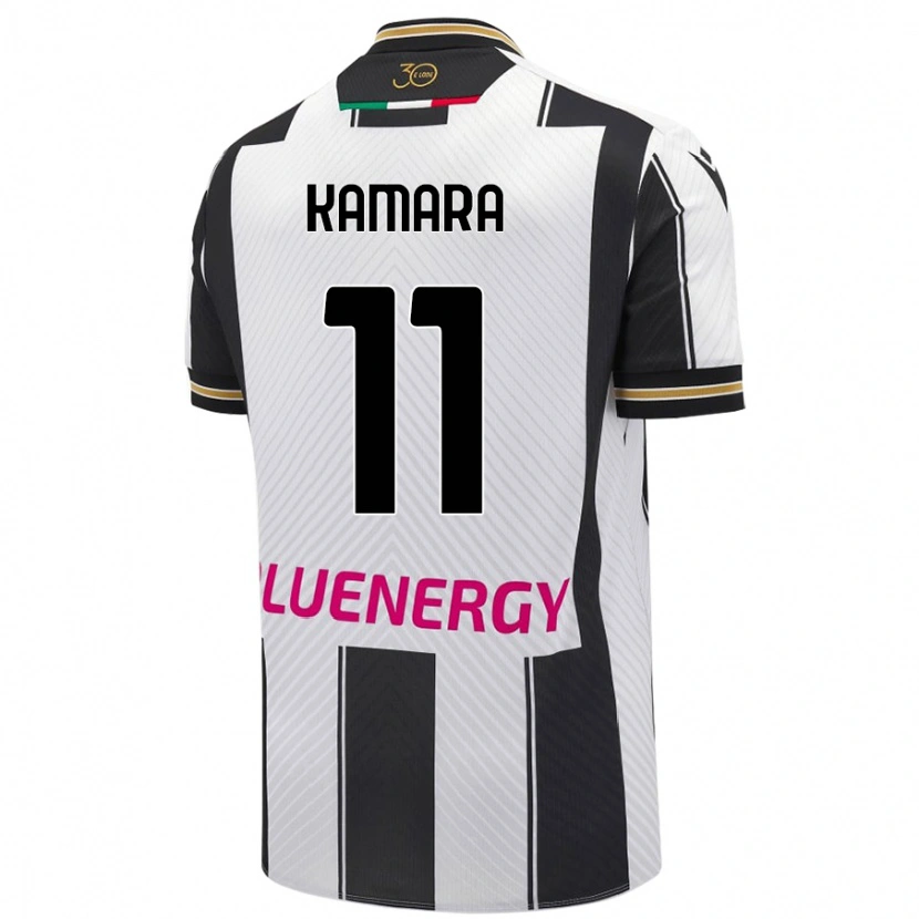 Danxen Herren Hassane Kamara #11 Weiß Schwarz Heimtrikot Trikot 2024/25 T-Shirt