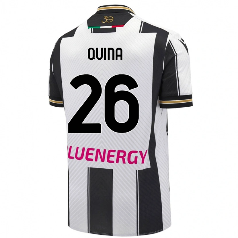 Danxen Herren Domingos Quina #26 Weiß Schwarz Heimtrikot Trikot 2024/25 T-Shirt