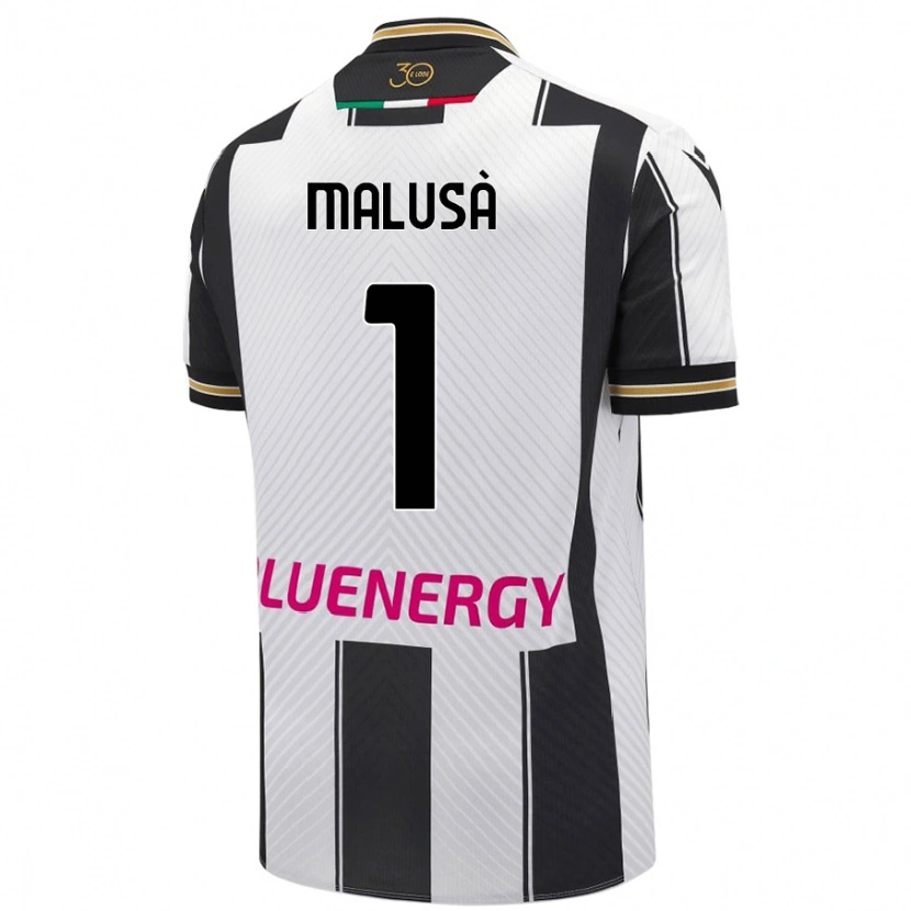 Danxen Herren Joel Malusà #1 Weiß Schwarz Heimtrikot Trikot 2024/25 T-Shirt