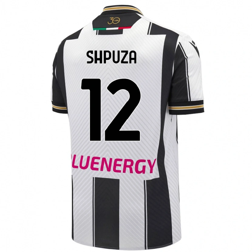 Danxen Herren Kleo Shpuza #12 Weiß Schwarz Heimtrikot Trikot 2024/25 T-Shirt