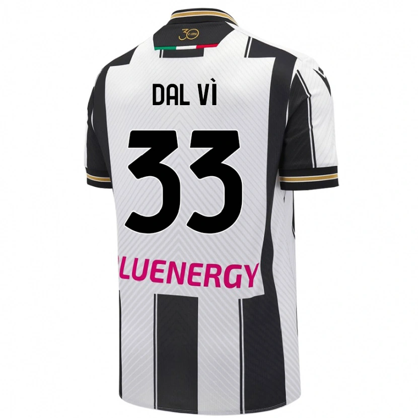 Danxen Herren Matteo Dal Vì #33 Weiß Schwarz Heimtrikot Trikot 2024/25 T-Shirt