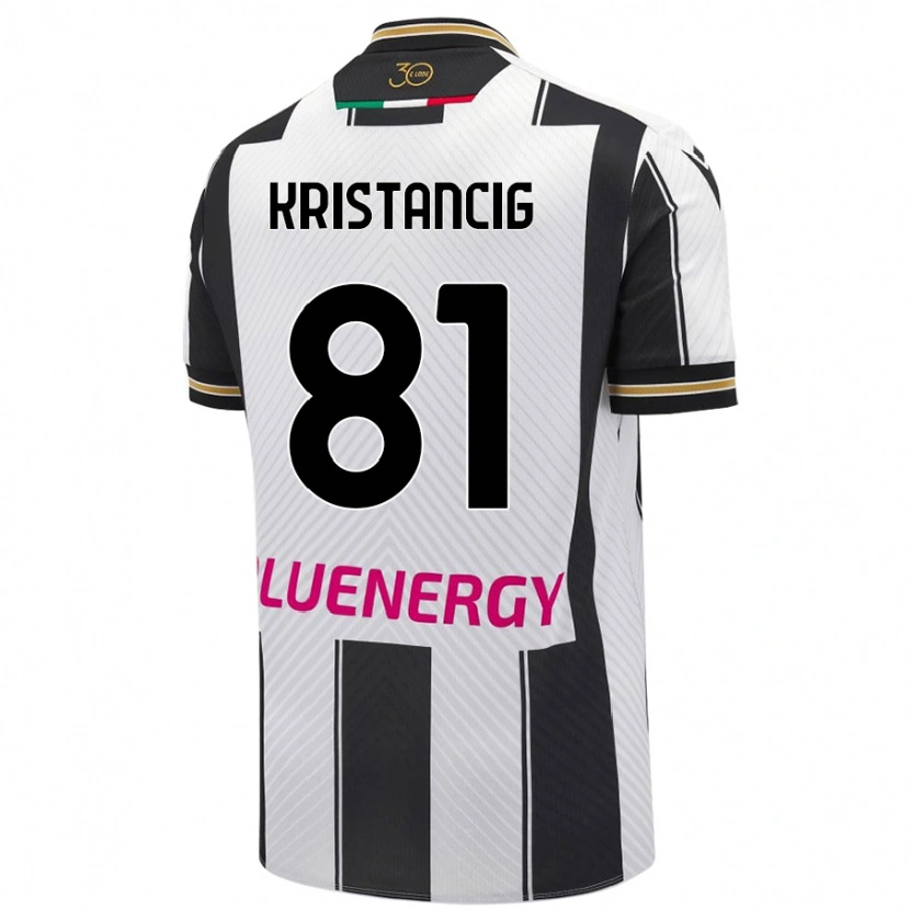 Danxen Herren Luca Kristancig #81 Weiß Schwarz Heimtrikot Trikot 2024/25 T-Shirt