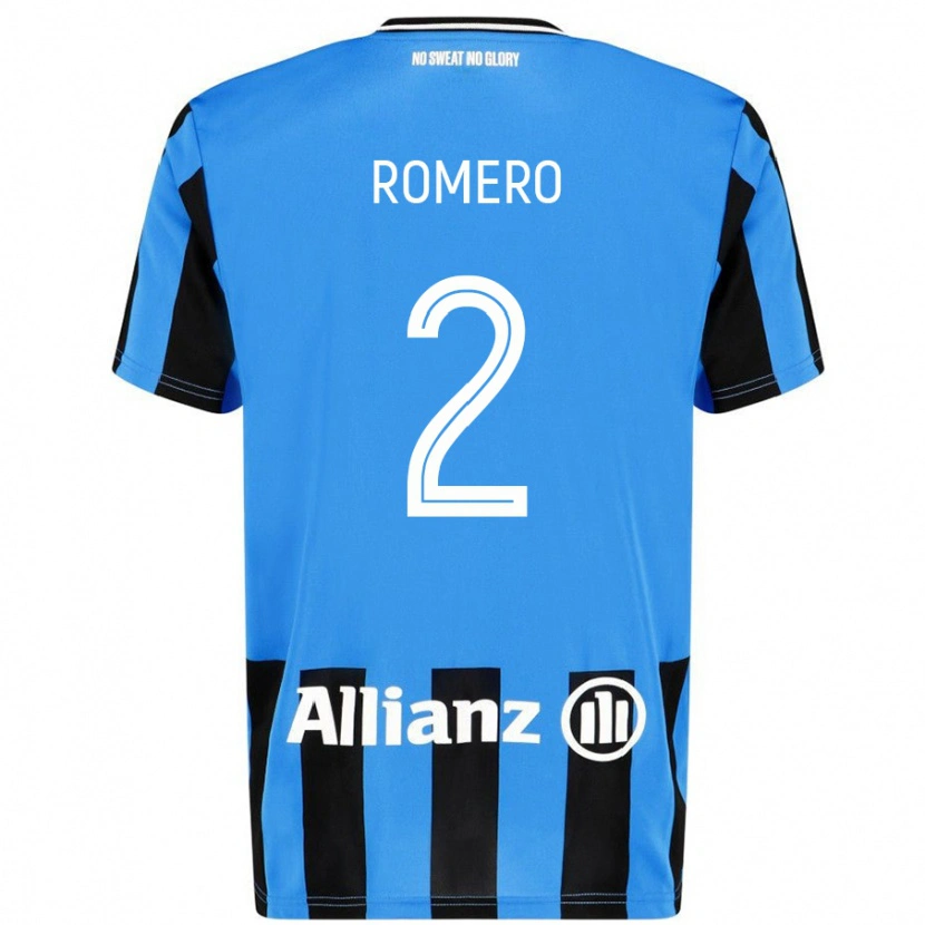Danxen Herren Zaid Romero #2 Himmelblau Schwarz Heimtrikot Trikot 2024/25 T-Shirt