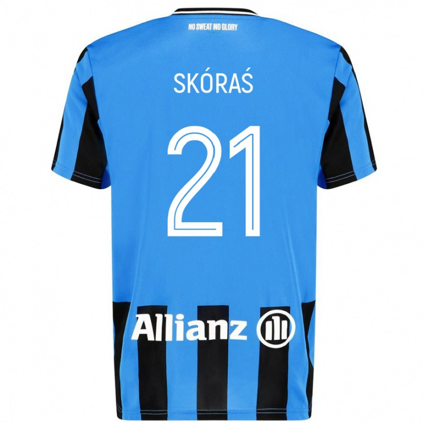 Danxen Herren Michal Skoras #21 Himmelblau Schwarz Heimtrikot Trikot 2024/25 T-Shirt