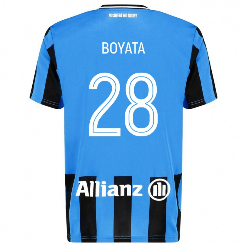 Danxen Herren Dedryck Boyata #28 Himmelblau Schwarz Heimtrikot Trikot 2024/25 T-Shirt