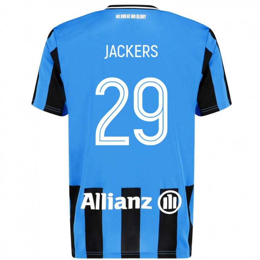 Danxen Herren Nordin Jackers #29 Himmelblau Schwarz Heimtrikot Trikot 2024/25 T-Shirt