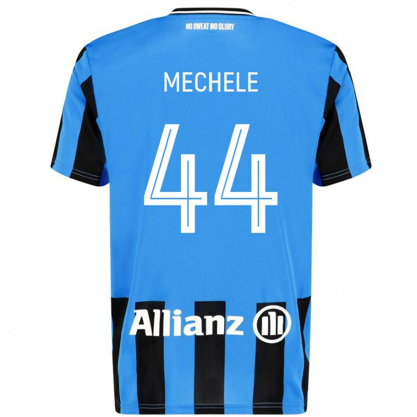 Danxen Herren Brandon Mechele #44 Himmelblau Schwarz Heimtrikot Trikot 2024/25 T-Shirt