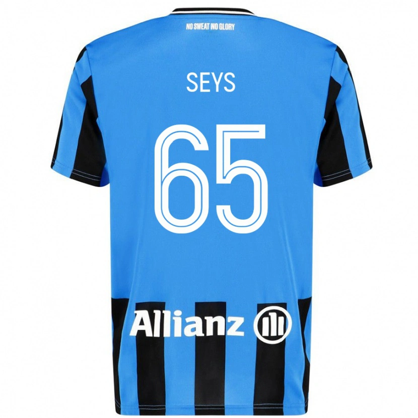 Danxen Herren Joaquin Seys #65 Himmelblau Schwarz Heimtrikot Trikot 2024/25 T-Shirt