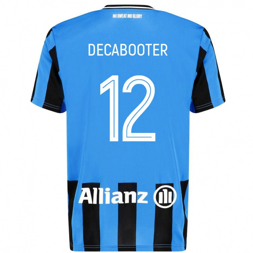 Danxen Herren Marith Decabooter #12 Himmelblau Schwarz Heimtrikot Trikot 2024/25 T-Shirt