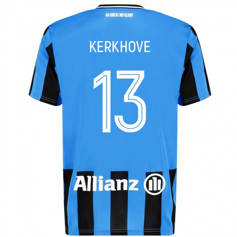 Danxen Herren Angel Kerkhove #13 Himmelblau Schwarz Heimtrikot Trikot 2024/25 T-Shirt