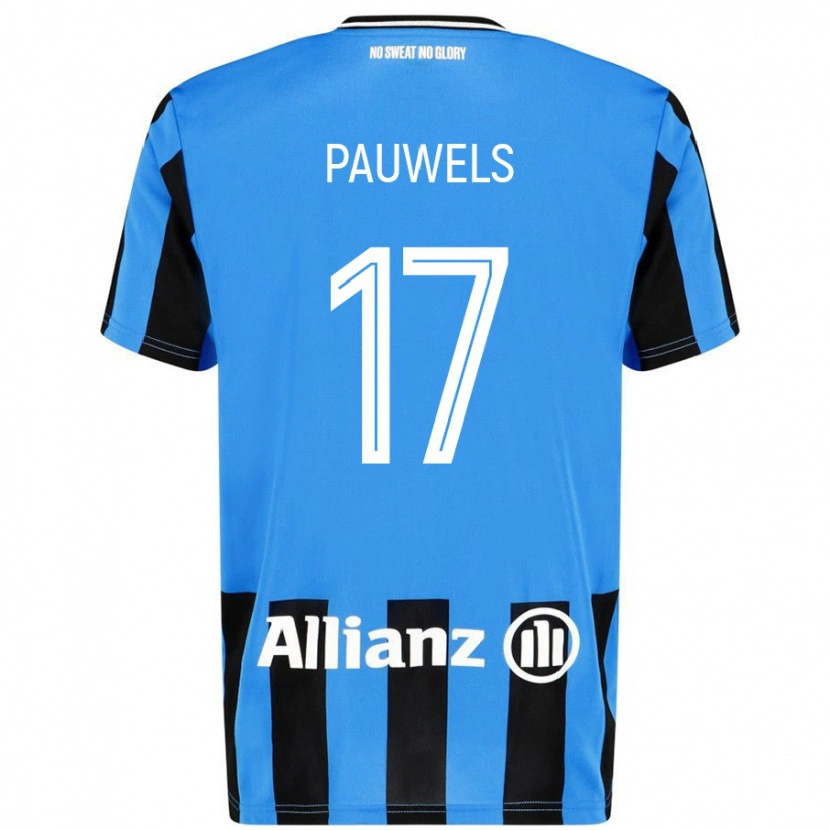 Danxen Herren Fleur Pauwels #17 Himmelblau Schwarz Heimtrikot Trikot 2024/25 T-Shirt