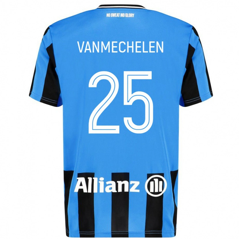 Danxen Herren Davinia Vanmechelen #25 Himmelblau Schwarz Heimtrikot Trikot 2024/25 T-Shirt