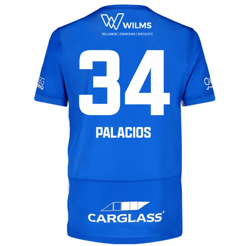 Danxen Herren Adrián Palacios #34 Blau Heimtrikot Trikot 2024/25 T-Shirt