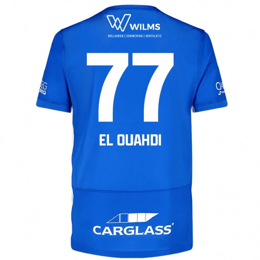 Danxen Herren Zakaria El Ouahdi #77 Blau Heimtrikot Trikot 2024/25 T-Shirt