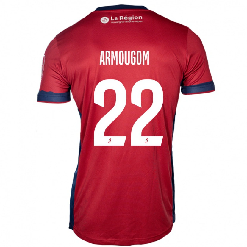 Danxen Herren Yoël Armougom #22 Hellburgunderrot Heimtrikot Trikot 2024/25 T-Shirt