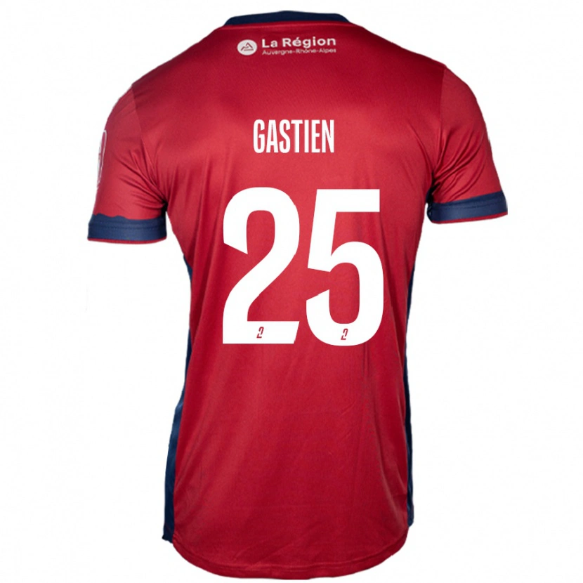Danxen Herren Johan Gastien #25 Hellburgunderrot Heimtrikot Trikot 2024/25 T-Shirt