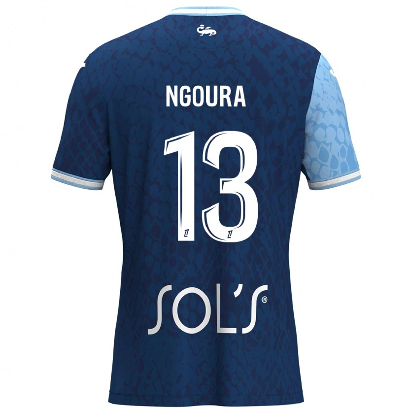 Danxen Herren Steve Ngoura #13 Himmelblau Dunkelblau Heimtrikot Trikot 2024/25 T-Shirt