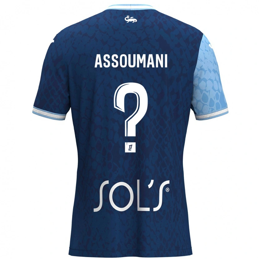 Danxen Herren Alramid Assoumani #0 Himmelblau Dunkelblau Heimtrikot Trikot 2024/25 T-Shirt
