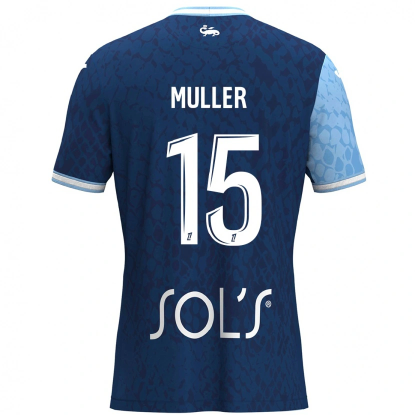 Danxen Herren Laura Muller #15 Himmelblau Dunkelblau Heimtrikot Trikot 2024/25 T-Shirt