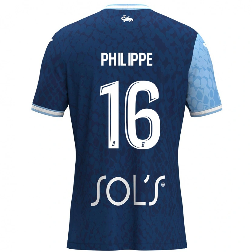 Danxen Herren Laëtitia Philippe #16 Himmelblau Dunkelblau Heimtrikot Trikot 2024/25 T-Shirt
