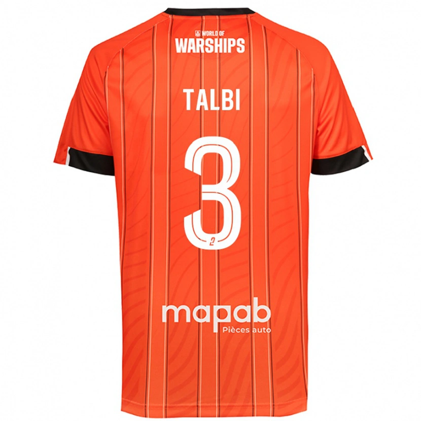 Danxen Herren Montassar Talbi #3 Orange Heimtrikot Trikot 2024/25 T-Shirt