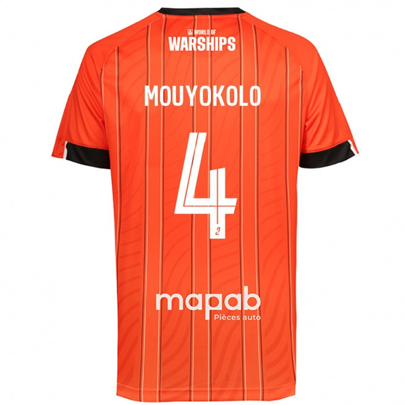 Danxen Herren Loris Mouyokolo #4 Orange Heimtrikot Trikot 2024/25 T-Shirt