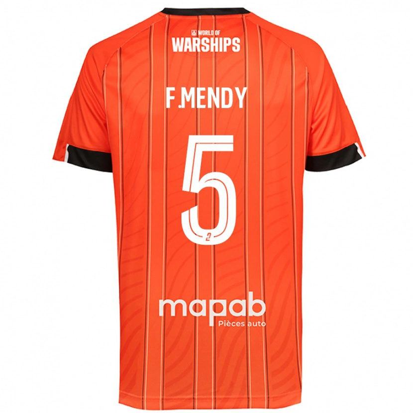 Danxen Herren Formose Mendy #5 Orange Heimtrikot Trikot 2024/25 T-Shirt