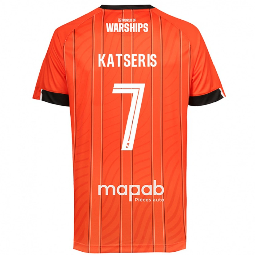 Danxen Herren Panos Katseris #7 Orange Heimtrikot Trikot 2024/25 T-Shirt
