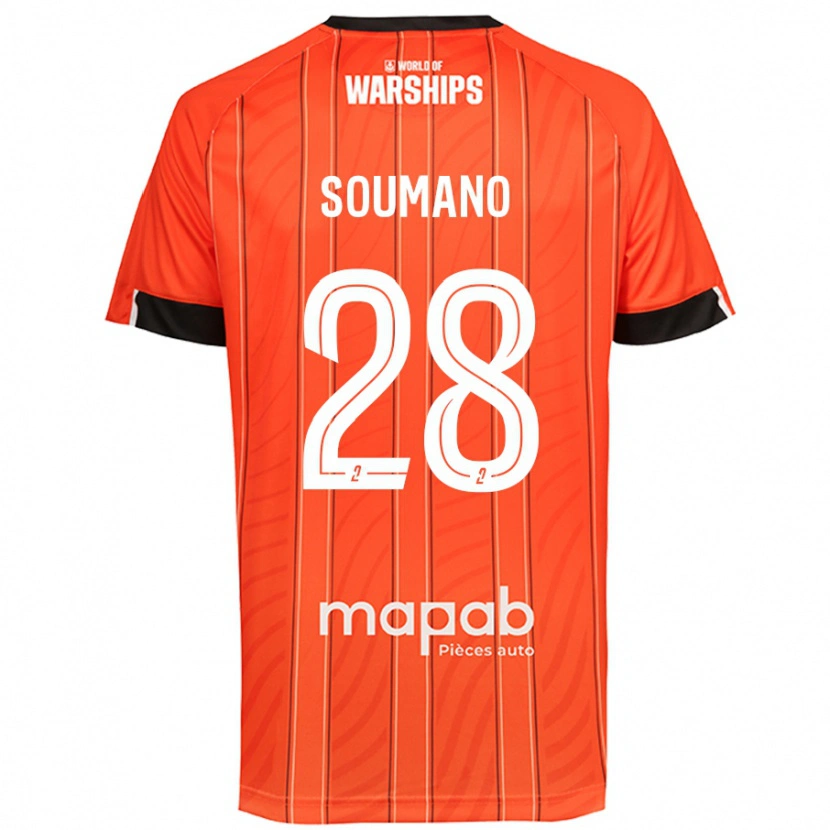 Danxen Herren Sambou Soumano #28 Orange Heimtrikot Trikot 2024/25 T-Shirt
