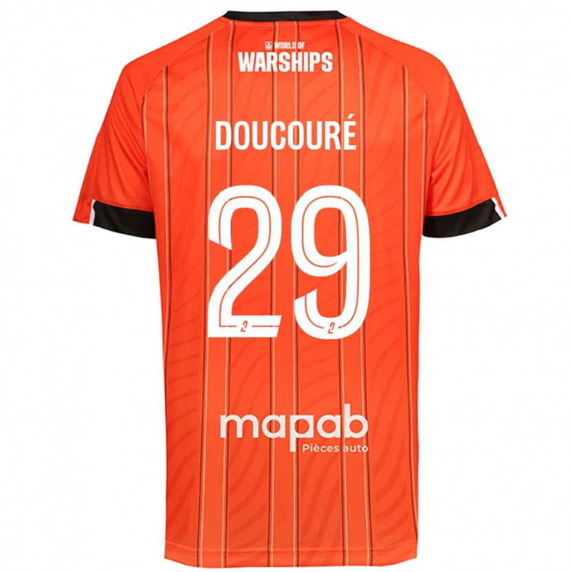 Danxen Herren Siriné Doucouré #29 Orange Heimtrikot Trikot 2024/25 T-Shirt