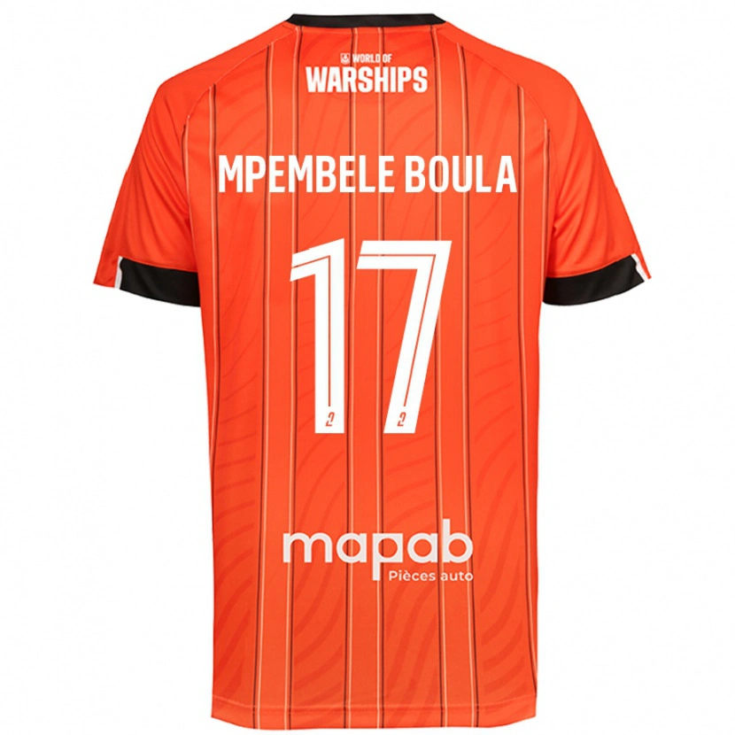 Danxen Herren Exaucé Mpembele Boula #17 Orange Heimtrikot Trikot 2024/25 T-Shirt