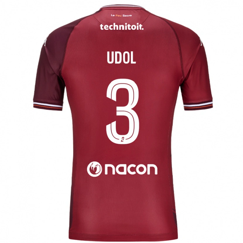 Danxen Herren Matthieu Udol #3 Rot Granata Heimtrikot Trikot 2024/25 T-Shirt