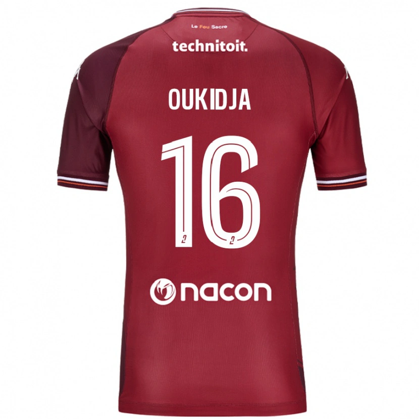 Danxen Herren Alexandre Oukidja #16 Rot Granata Heimtrikot Trikot 2024/25 T-Shirt