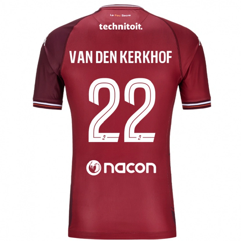 Danxen Herren Kevin Van Den Kerkhof #22 Rot Granata Heimtrikot Trikot 2024/25 T-Shirt