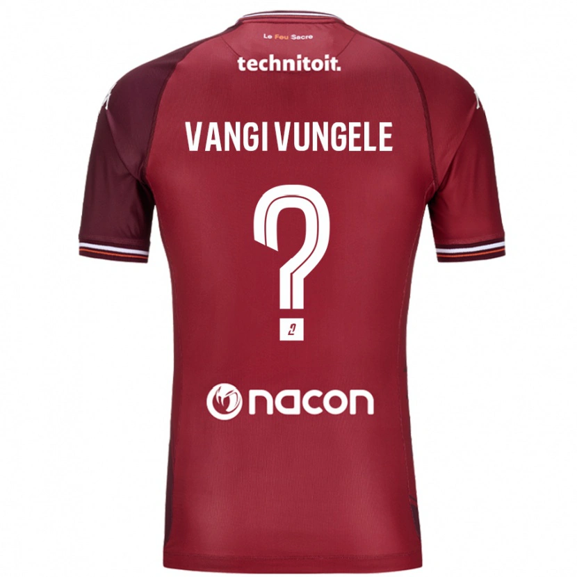 Danxen Herren Luzolo Vangi Vungele #0 Rot Granata Heimtrikot Trikot 2024/25 T-Shirt