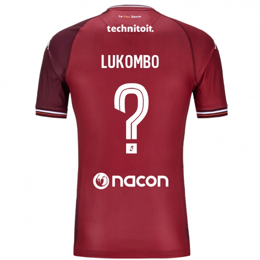 Danxen Herren Joseph Lukombo #0 Rot Granata Heimtrikot Trikot 2024/25 T-Shirt