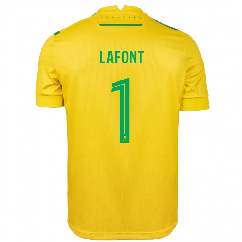 Danxen Herren Alban Lafont #1 Gelb Grün Heimtrikot Trikot 2024/25 T-Shirt