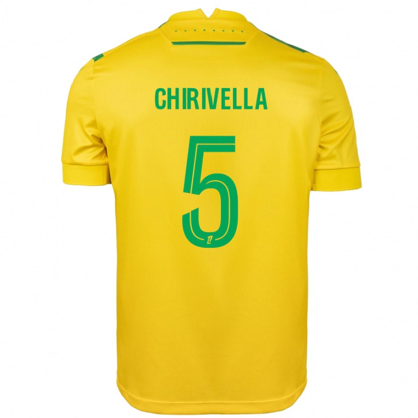 Danxen Herren Pedro Chirivella #5 Gelb Grün Heimtrikot Trikot 2024/25 T-Shirt