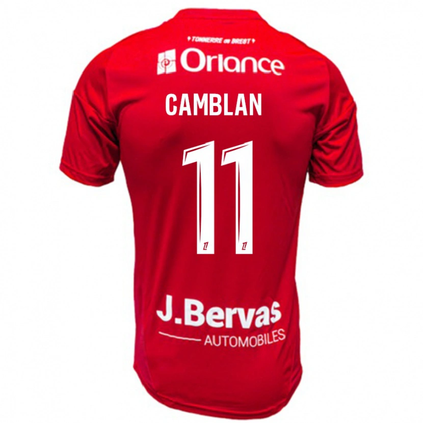 Danxen Herren Axel Camblan #11 Rot Weiß Heimtrikot Trikot 2024/25 T-Shirt
