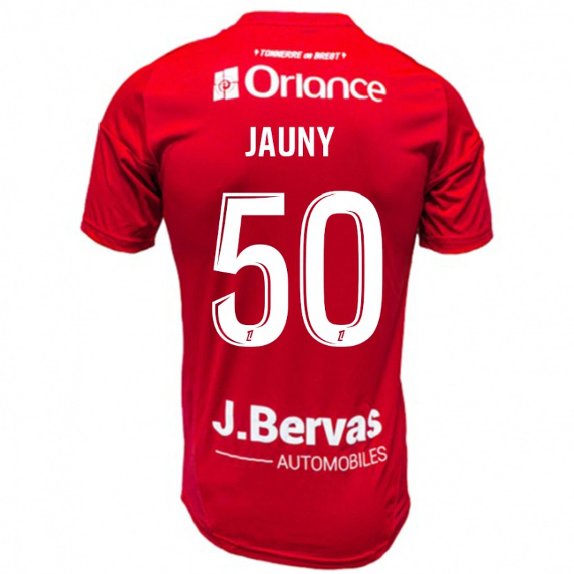 Danxen Herren Noah Jauny #50 Rot Weiß Heimtrikot Trikot 2024/25 T-Shirt